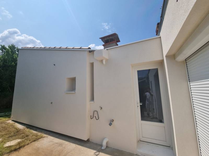 Isolation thermique par l'extérieur d'une maison mitoyenne à Montpellier 34