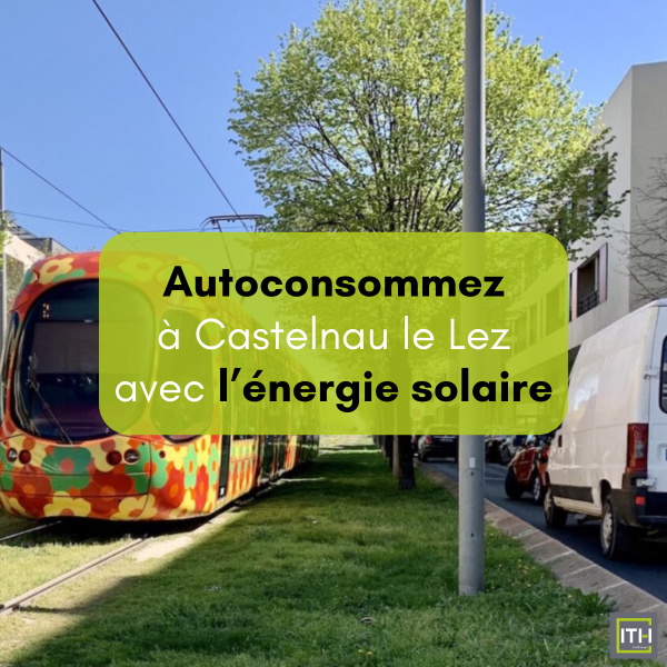 Panneaux solaires photovoltaïques pour autoconsommation installés sur toiture de maison à Castelnau-le-Lez